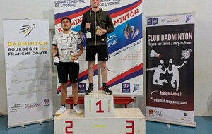 Simple homme série D2
Vainqueur : KARL Benoit (SOBC89)
Second : AMBROISE Julien (ASB89)