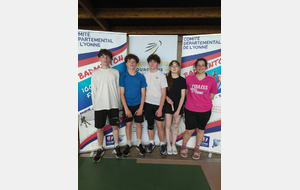 Equipe Stade Auxerrois (Cadet / Junior)
PREVOST Alexis
DUCHELER Léonard
GROOTAERD Timeo
WENDLING Marie
CORBET Laly