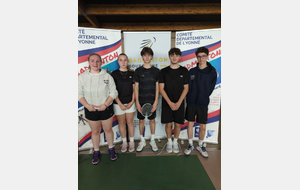 Equipe Isle sur Serein (Cadet / Junior)
CORNIOT Félicie
BATIRBEK Flavie
NEYMON Ennio
HAFDA FREAUX Noham
BENDALI Eliott